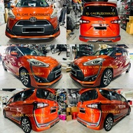 Toyota Sienta rsr Bodykit body kit front side rear lip diffuser wing skirt top roof spoiler cover gr