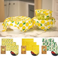 Cotton Beeswax Wrap Paper Reusable Food Grade Preservative Cloth Sustainable Kitchen Food Storage Paper