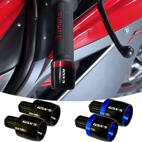 New For GSXS 750 GSXS1000 1000GT 1000GX GSX-S 750 1000 Motorcycle Handle Bar Ends Plug Grips Handleb