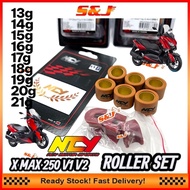 NCY XMAX 250 X-MAX 250 XMAX250 V1 V2 DRIVE ROLLER PULLEY ROLLER WEIGHT ROLLER SILDER 13G 14G 15G 16G