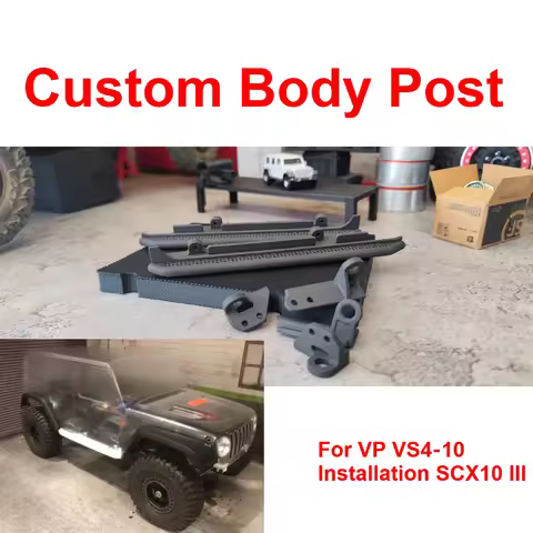 Custom Model Number Shell Body Post For VP VS4‑10 Installation SCX10 III Decorative Styling Decor Up
