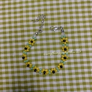 Sunflower bracelet | Bracelet | Bead bracelet | Beads | Beads bracelet