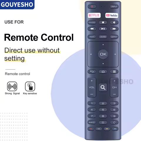 New Remote Control for ALLVIEW 40ePLAY6000-F1 POLAROID TCSAND32HDPR08 Samrt TV