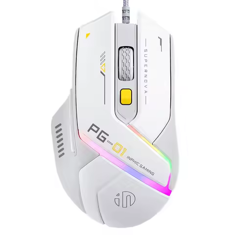 Inphic PG1 PG9 RGB Wired Gaming Mouse Ergonomics 1000Hz Polling Rate Stable Connection For Desktop A