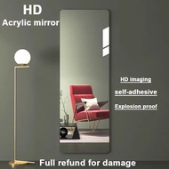40X120CM HD full-length mirror Self-adhesive wall mirror Unbreakable acrylic full body mirror