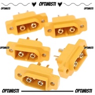 OPTIMISTI8E XT60E Female Plug, Yellow Black AMASS XT60E Connector,  FPV Racing Fixed Board Plastic M