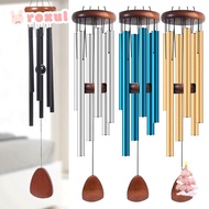 ROXUL Aluminum Wind Chimes, Zen Atmosphere Aluminum Metal Tubes Windchime,  6 Rods Pendant Large Win