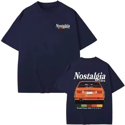 2025 Male and female rapper Frank Nostalgic super T-shirt Ocean oversized retro T-shirt Hip Hop T-sh