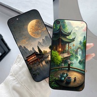 Back cover for oppo oppo a71 / oppo a83 / a39 / neo 7 with japanese landscape print