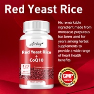 Airboy Red Yeast Rice + Coenzyme Q10 Dietary Supplement, gluten-free, non-GMO, suitable for both men