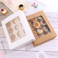12 cupcake box, 12 cup cake box, muffin box