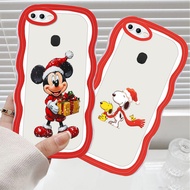 CA32 Christmas Mickey Casing for OPPO F7 A7n F5 A7 A12S A5S A12 F9 Pro TPU Phone Case