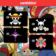 Skin Card, ATM BENDERA ONE PIECE Theme | Decorative ATM Card Sticker, Apartment Card - Waterproof St