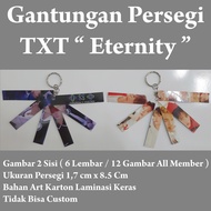 GANTUNGAN Txt Square Ganci TXT Keychain Kpop