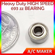 693 zz rs 3x8x4mm High speed Quality BEARING METAL SHIELDED COVER Ball Miniature SKATEBOARD SCOOTER 