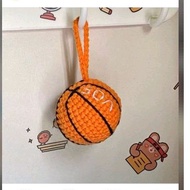 Basketball and soccer keychain