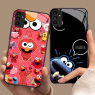 YS-85 Sesame Street HD Glass Casing for Samsung A05S A35 A55 A24 A14 A15 A04S A34 A25 M15 A54 S21 FE