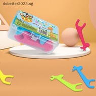 [DB] 40Pcs/Box Super Thin Floss Stick Kids Cartoon Plastic Toothpicks  Tools [Ready Stock]
