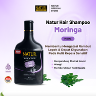 Natur Shampoo Moringa & Sweet Almond Oil - Sampo Perawatan Rambut Bercabang dan Kusut