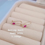 Gold earrings rate 375%