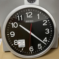 [Original] Seiko QXA732SN Meticulous Font Black Analog Wall Clock QXA732S QXA732