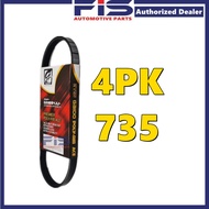 FIS Gaido Fan Belt Perodua Kembara 1.3 J100 Air Cond Alternator Power Steering Belt 4PK735 4PK780 4P