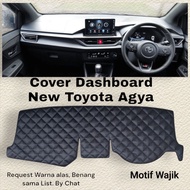 New Toyota Agya 2023Up Dashboard Cover premium Leather Dashboard Protector Diamond Motif Accessories