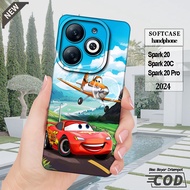 case TECNO Spark 20 -Spark 20C -Spark 20 Pro -Spark 20 Pro Plus -silikon hitam bening Lentur elastis