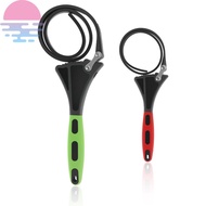 2 Pcs Adjustable Rubber Strap Wrench Set Multifunctional Oil Filter Wrench for Plumbing Repair SHOPC
