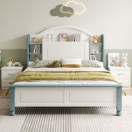 A112814（包送貨free delivery）雙層床 Bunk bed 書枱衣櫃一體床 高架床 上床下書枱 多功能床架 床 兒童床 3尺床 single bed 衣櫃床 組合床 雙層床 上下床 高