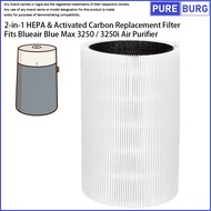 Fits Blueair Blueair Blue Max 3250 / 3250i Air Purifier HEPA & Activated Carbon Replacement Filte