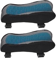 Tofficu 2Pcs Office chair armrest pillow arm chair ergonomic pad desk cushion replacement office chair armrest gaming chair armrest car gel man Polyester (Polyester) garden chair universal