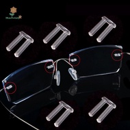 LILY 100Pcs 7mm/2.2mm Length Rimless Glasses Double Rubber Plug Lock Buckle For Prescription Glass G