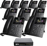XBLUE QB1 System Bundle with 10 IP8g IP Phones Including Auto Attendant, Voicemail, Cell & Remote Ph