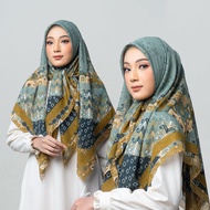 Jilbab Kerudung Paris HARRAMU Motif Kana Segiempat Voal Premium Hijab Krudung Printing Lasercut