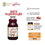 Lakewood Organic Pure Cranberry Juices (32oz)