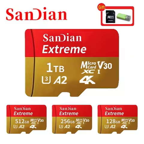 Original micro sd card Class 10 128gb 256GB Memory Card A2 U3 512GB SD Card 1TB For Phone/Cameras Mi