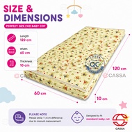 Cassa Sabrina Baby Mattress Foam Mattress 120X60 | Comfortable Cot Mattress | Random Cover Design