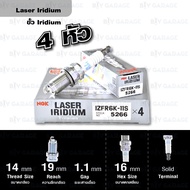 NGK หัวเทียน LASER IRIDIUM IZFR6K-11S ใช้สำหรับรถยนต์ Honda Civic FD1/ FD7/ FD4/ FD6 (R16A2, R18A1, 