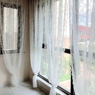 ins Lace Window Curtain Semi-shaded Curtains Living Room Decoration Home Decor