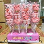 Creative Cartoon Animal Cotton Candy Stick 35g Kids Snack Cute Shape Skewer Sugar Coated Treats Bulk