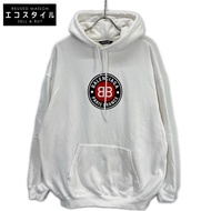 Balenciaga 570811 白色 Logo 連帽衫（S 碼）[二手]