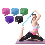 1.8mx3.8cm Adjustable D Ring Buckle Yoga Strap Leg Fitness Sports Belt Durable Cotton Pilates Exerci