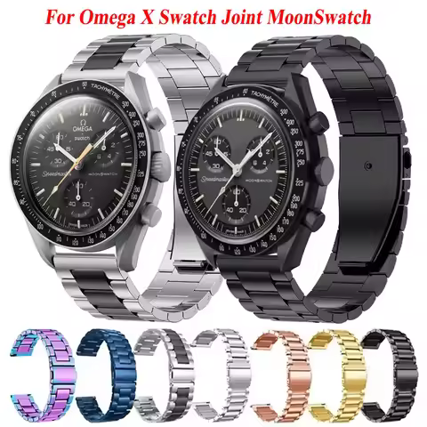Stainless Steel Strap For Omega x Swatch joint MoonSwatch Band 20mm Metal Wrist Bracelet Correa For 