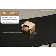 50 Pieces - kraft Paper Box For Wedding Gifts, mini Ice Cream Cookies, hambuger - Gear Box 20