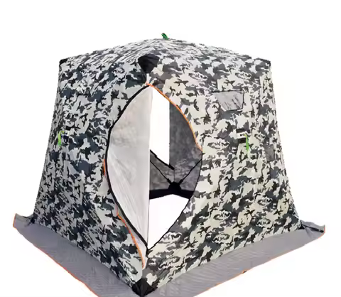 Fire Retardant Insulated Fabric Ice Fishing Tent