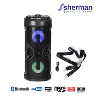 PP-Sherman ลำโพงบลูทูธ รุ่น J-2222 สีดำ #ploysaisai