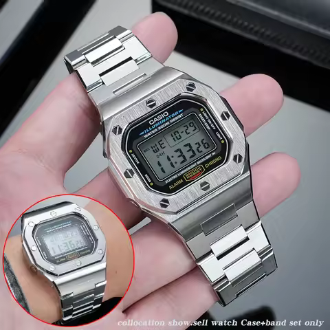 DW5600 5610 metal case+strap For Casio G-SHOCK DW-5600 GW-M5610 GW-B5600 Modified DIY set watch part