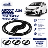 Perodua Axia 2014-2016 logo emblem frame cover accessories