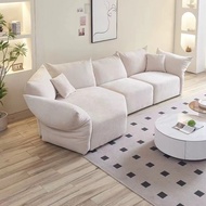 【SG Sales】French petal sofa  Italian minimalist fabric corner sofa  curved modular sofa  sofa